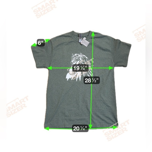 NEW Adult Medium Equestrian Horse Green T-Shirt Custom - Picture 5 of 5